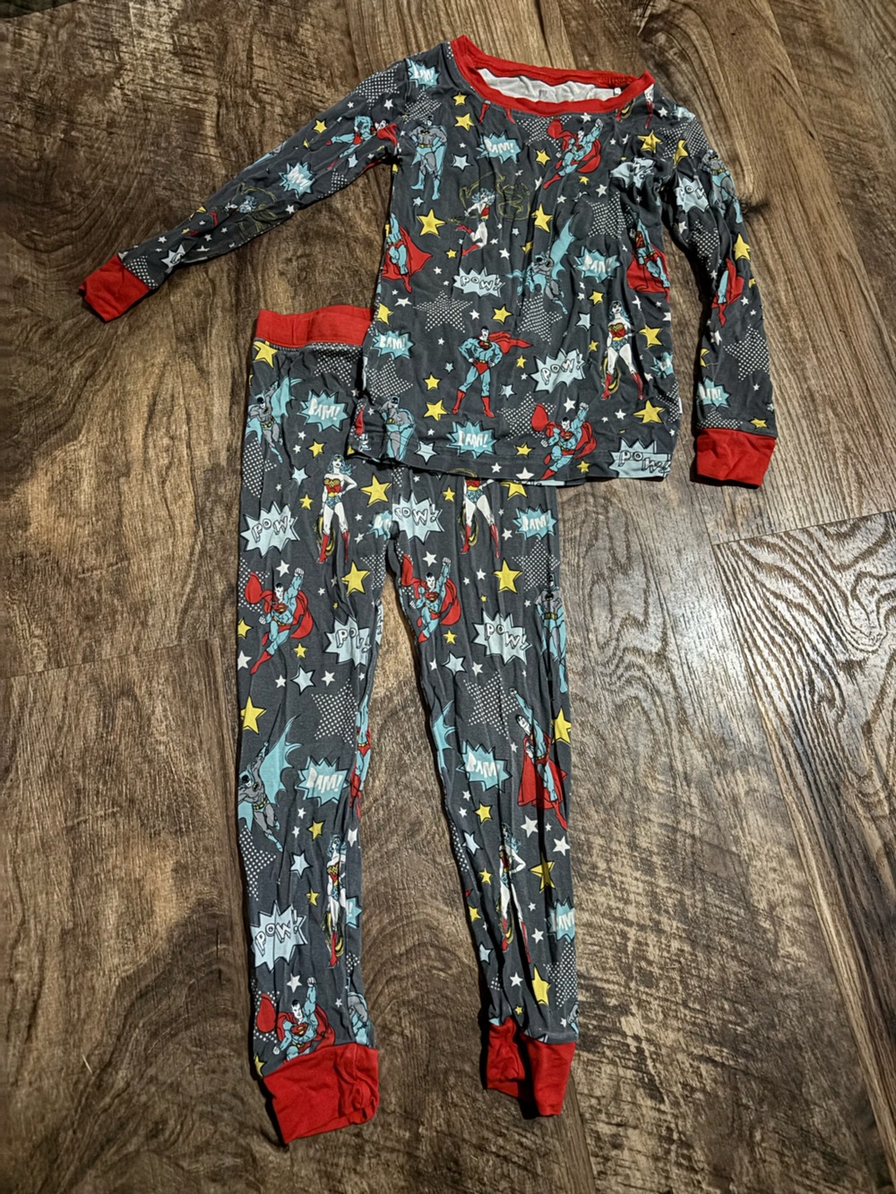 Kids Superhero Pajama Set 3T Little Sleepies